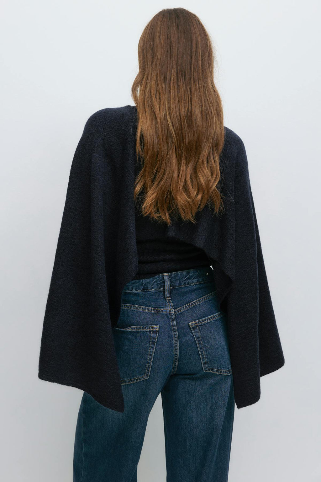 Knitted cape top