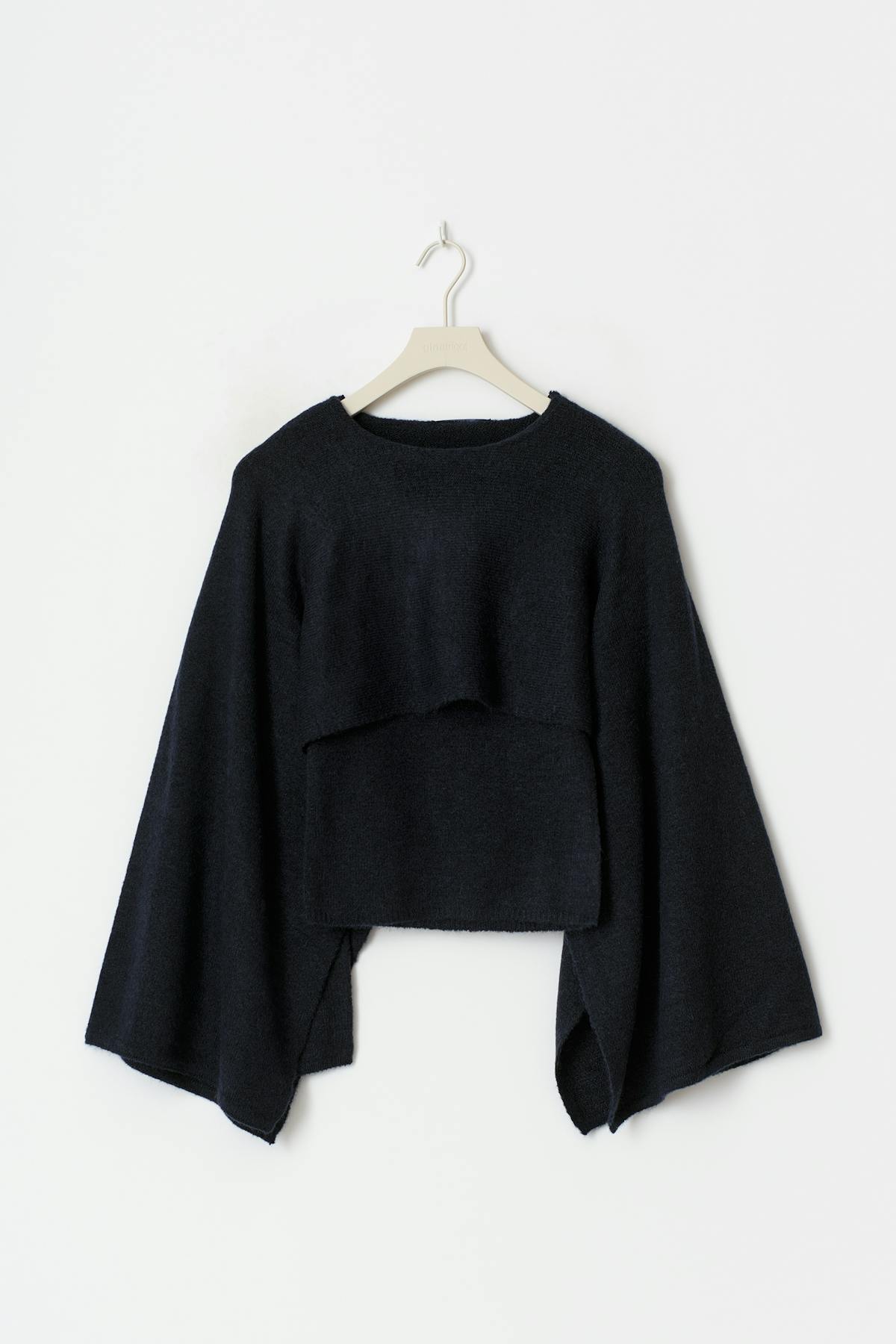 Knitted cape top
