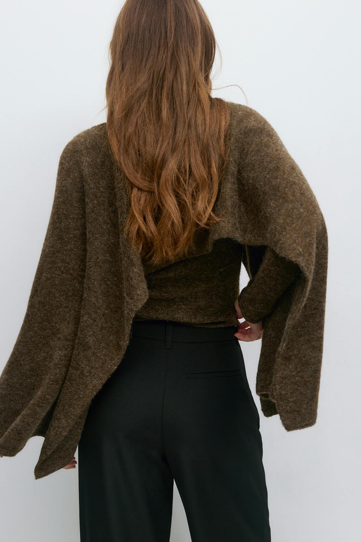Knitted cape top