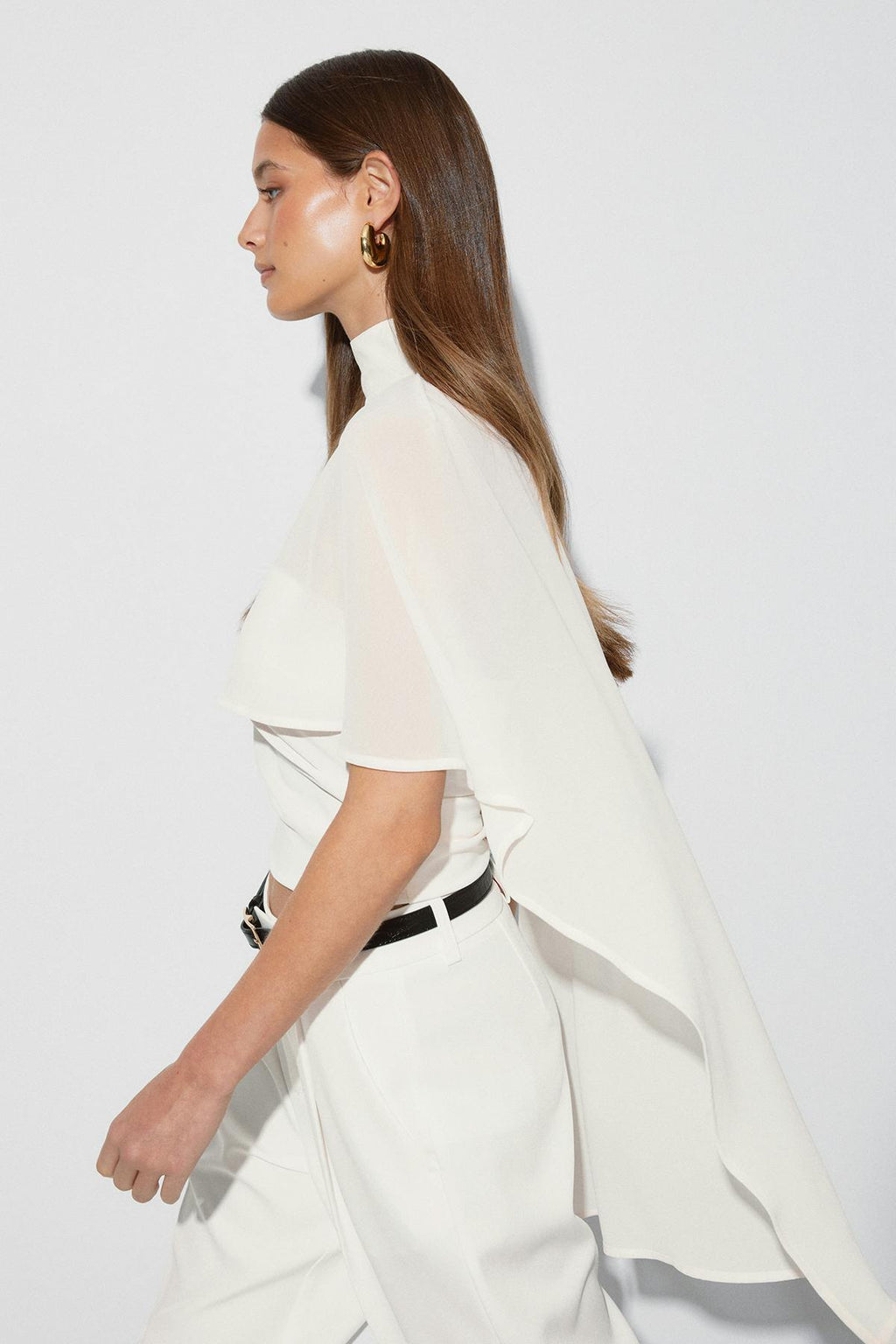 Chiffon cape top