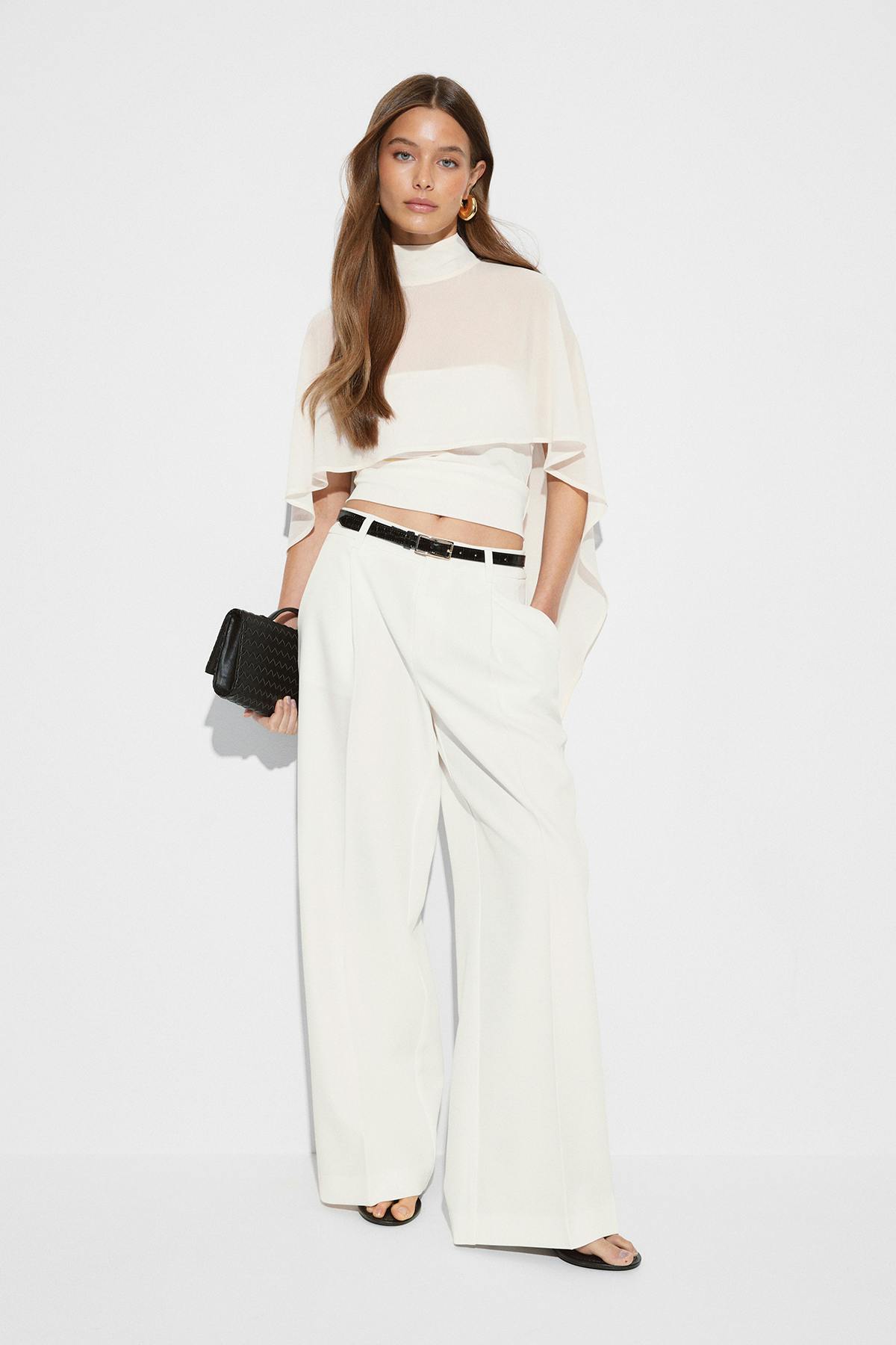 Chiffon cape top