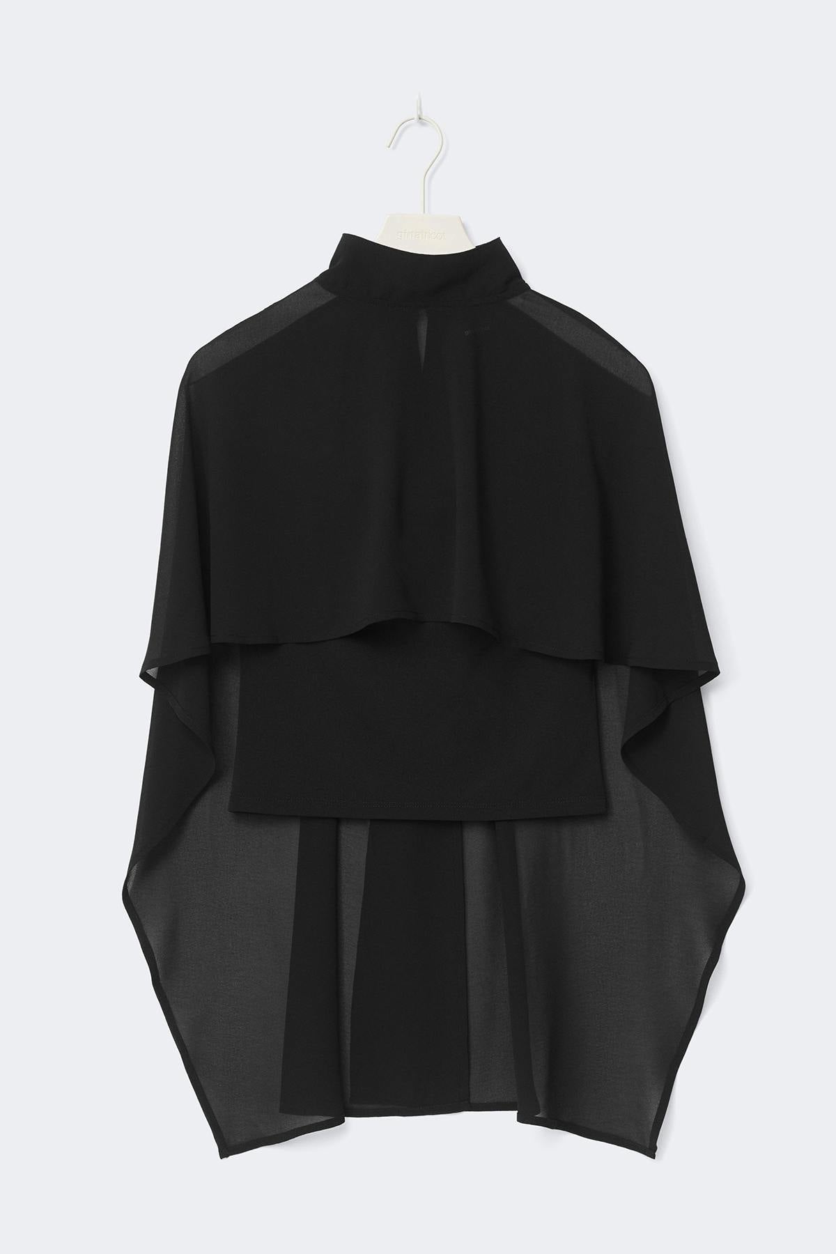 Chiffon cape top