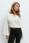 Wide sleeve top
