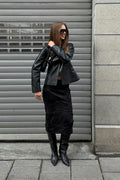 Structured midi skirt