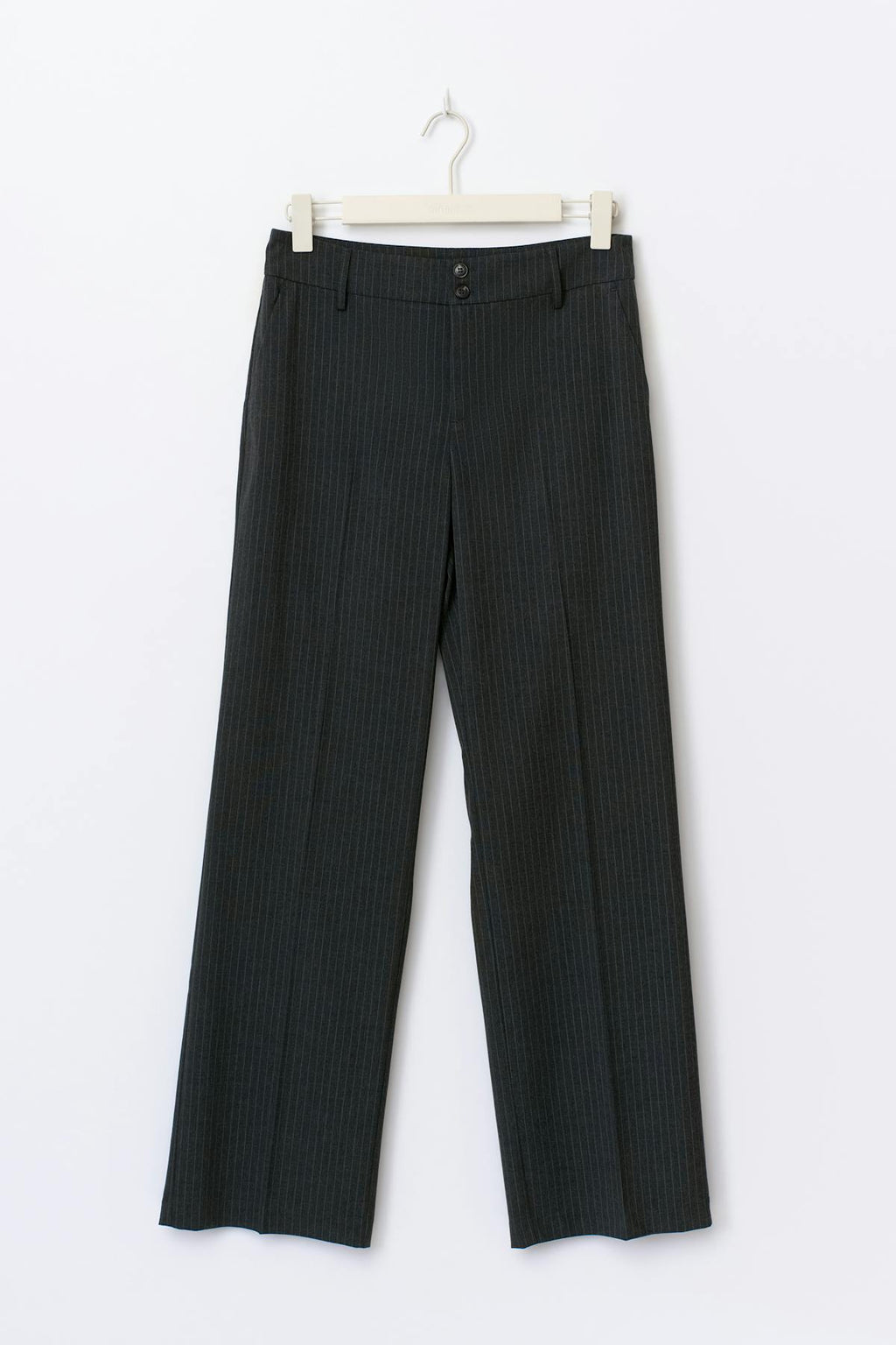 Mid waist straight trousers