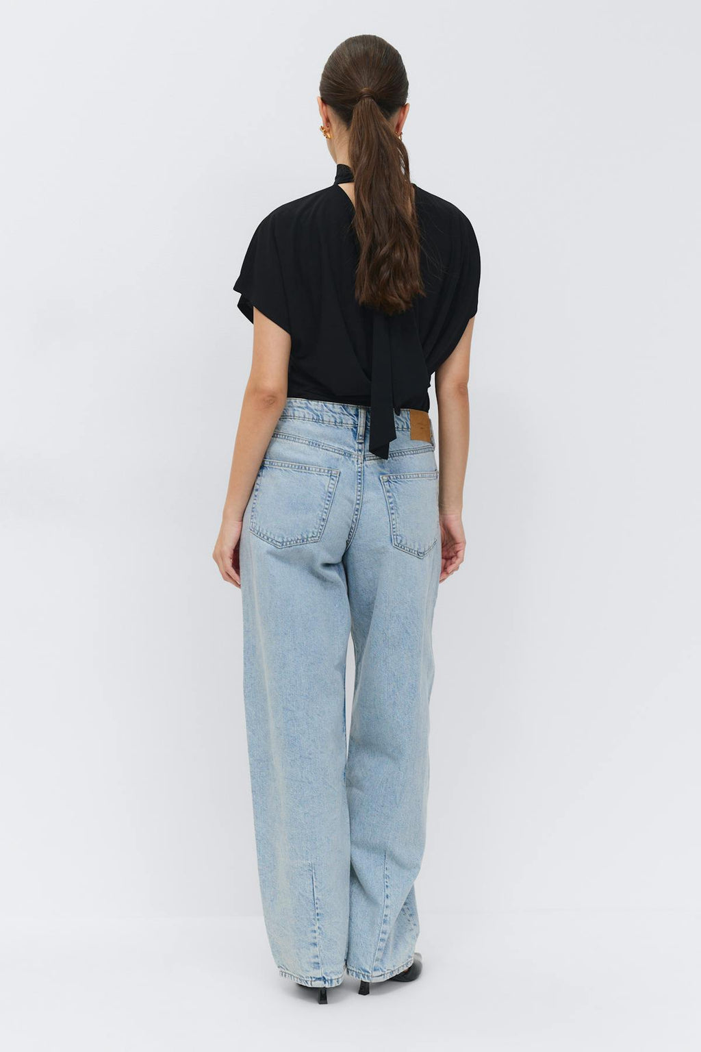 Baggy-crush jeans