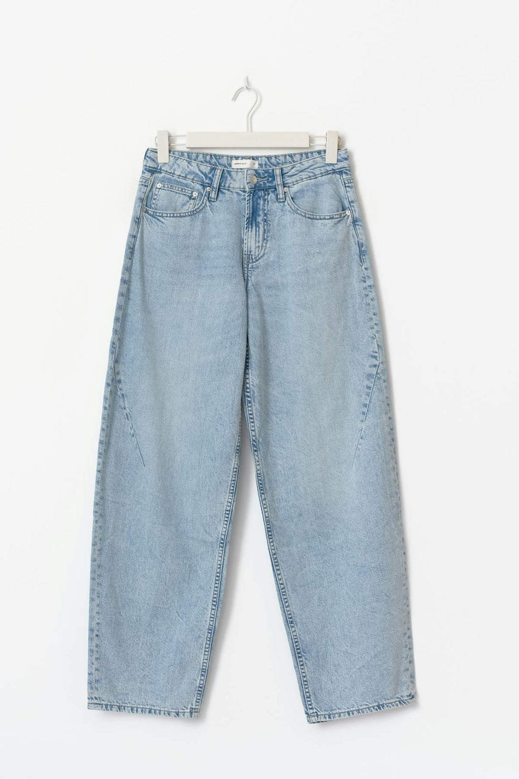 Baggy-crush jeans