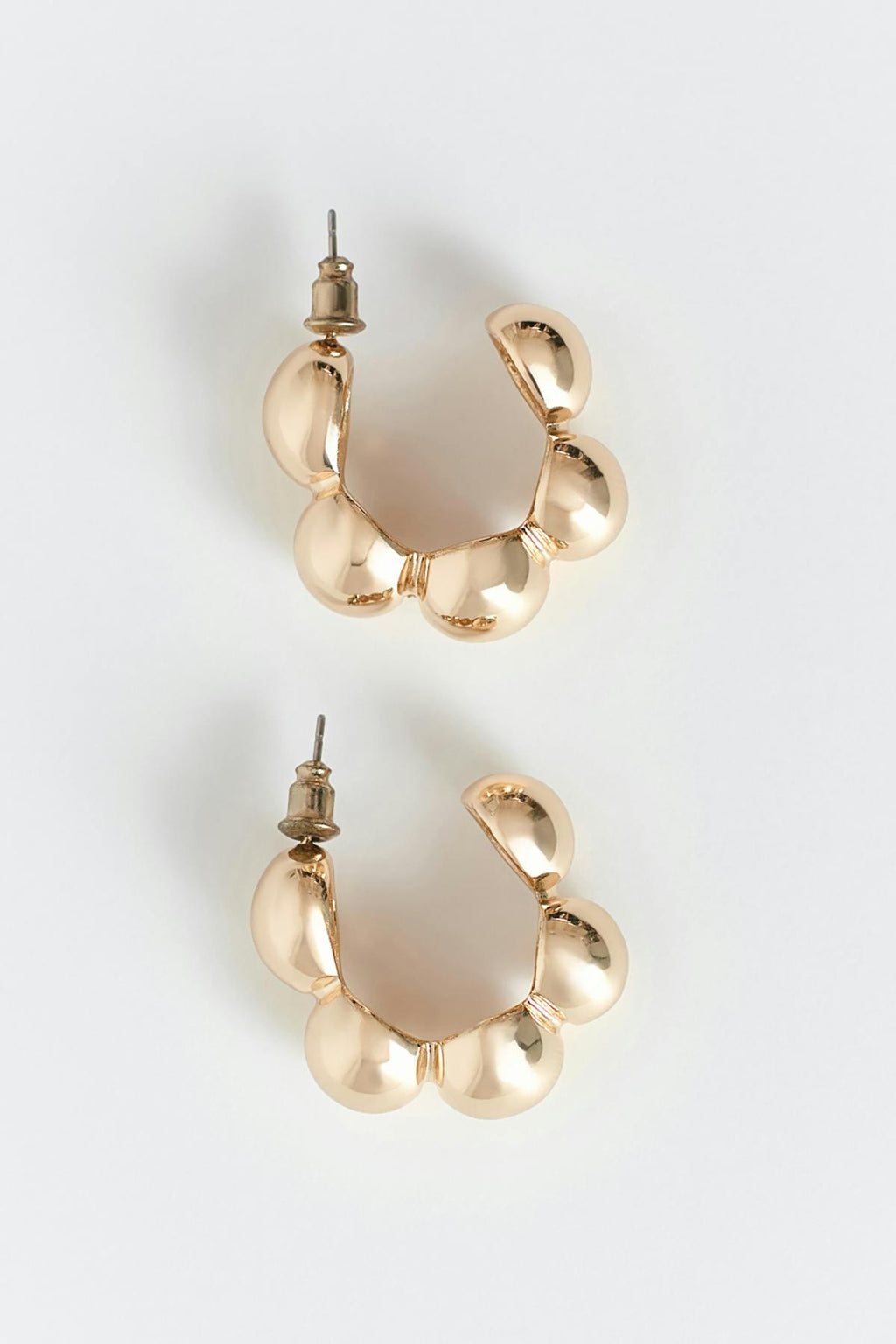 Bubble hoop earrings