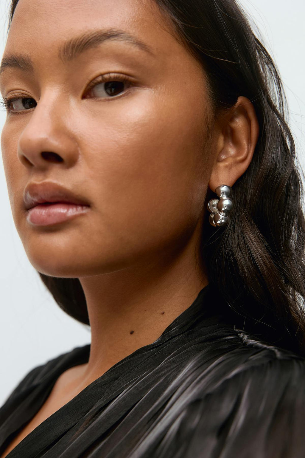 Bubble hoop earrings