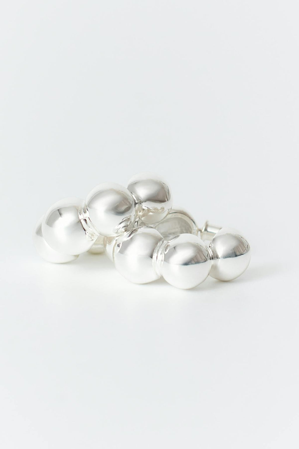 Bubble hoop earrings