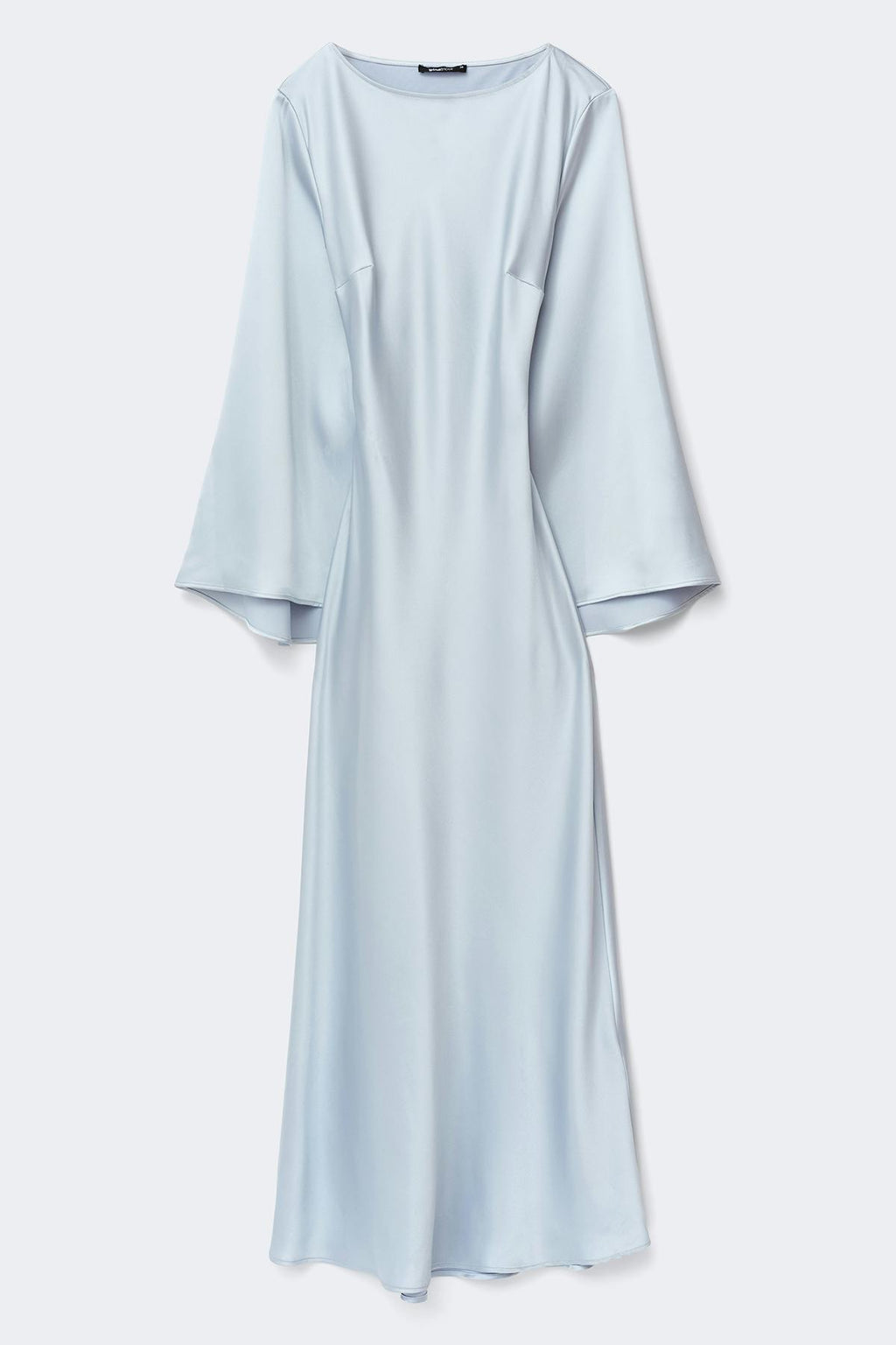 Satin wide sleeve maxi dress