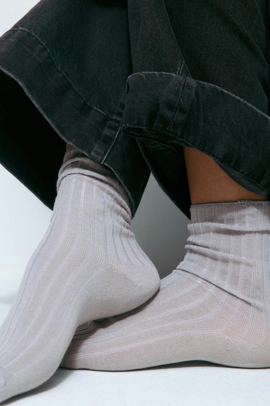 Ribbed socks