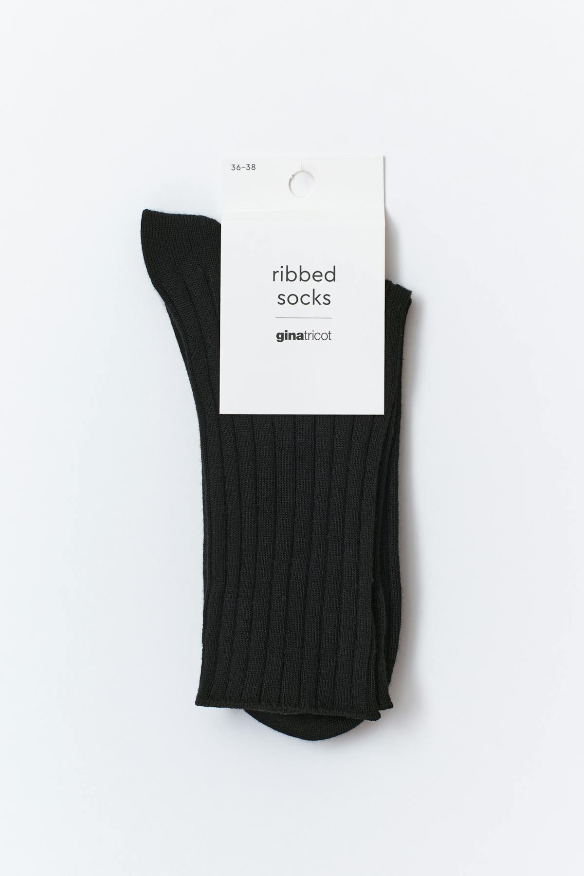 Ribbed socks