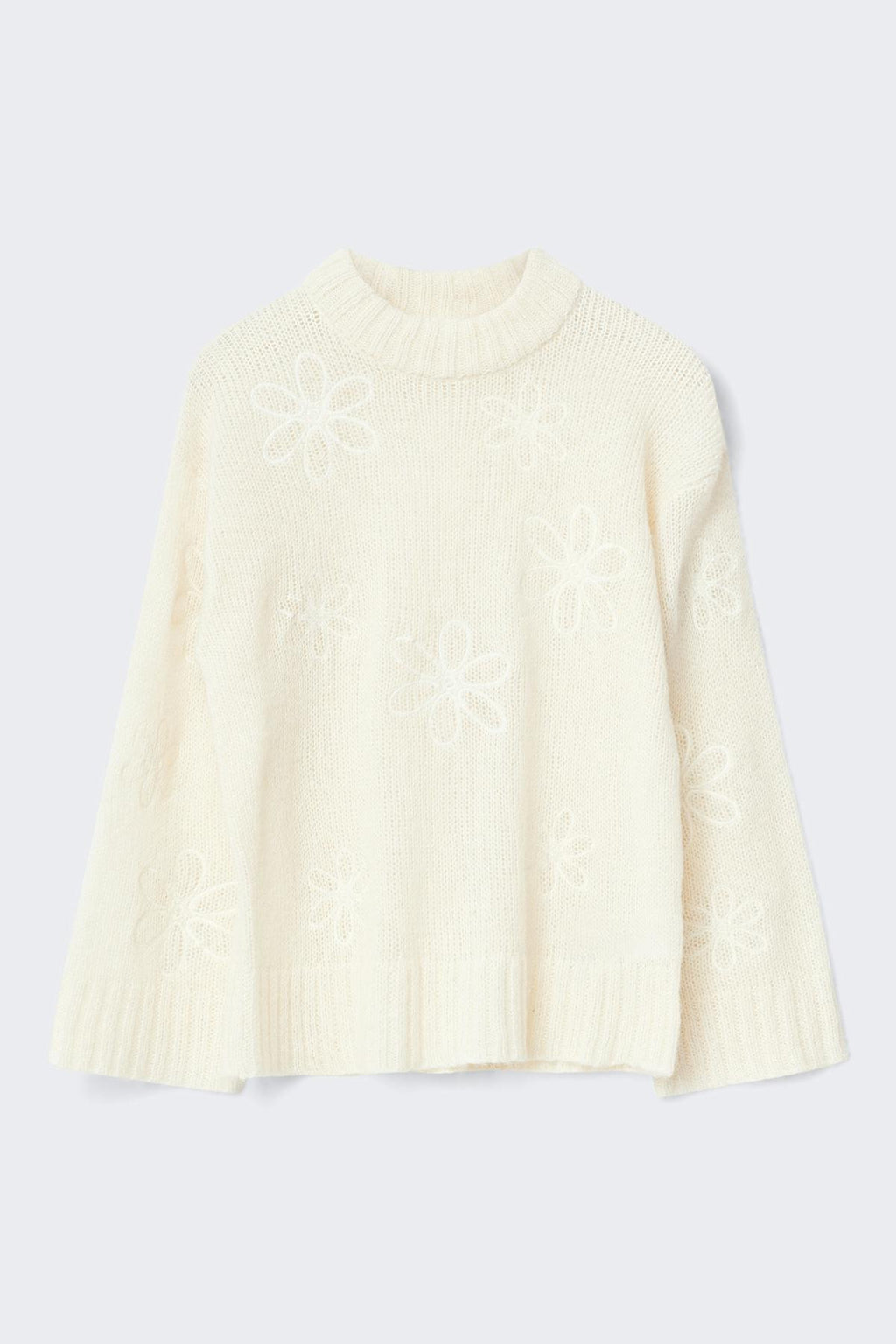 Jacquard knitted sweater