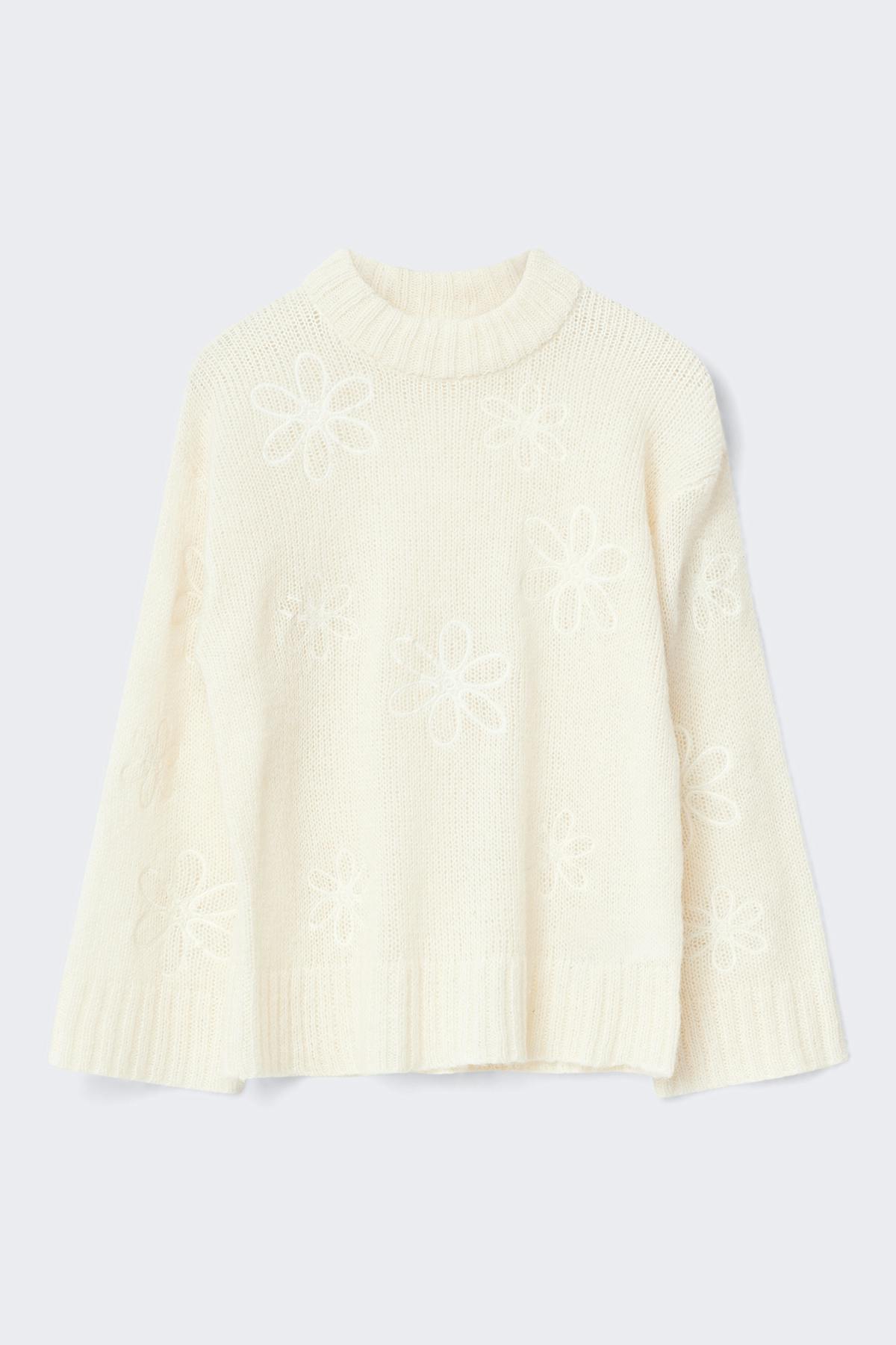 Jacquard knitted sweater