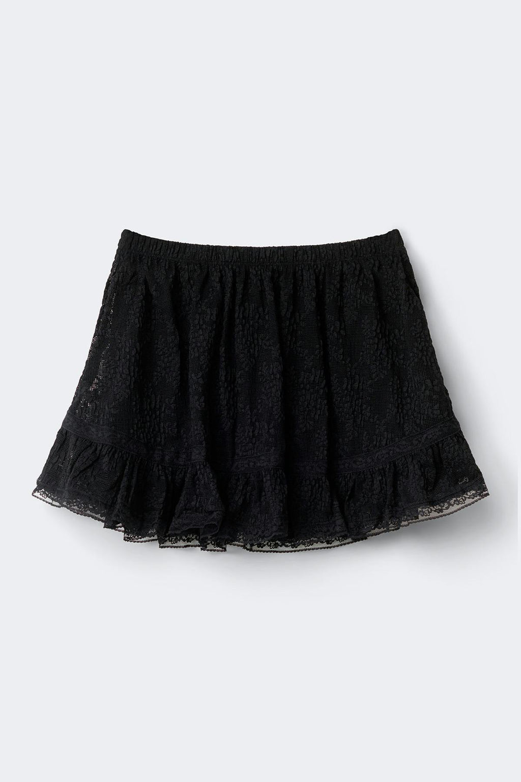 Lace mini skirt