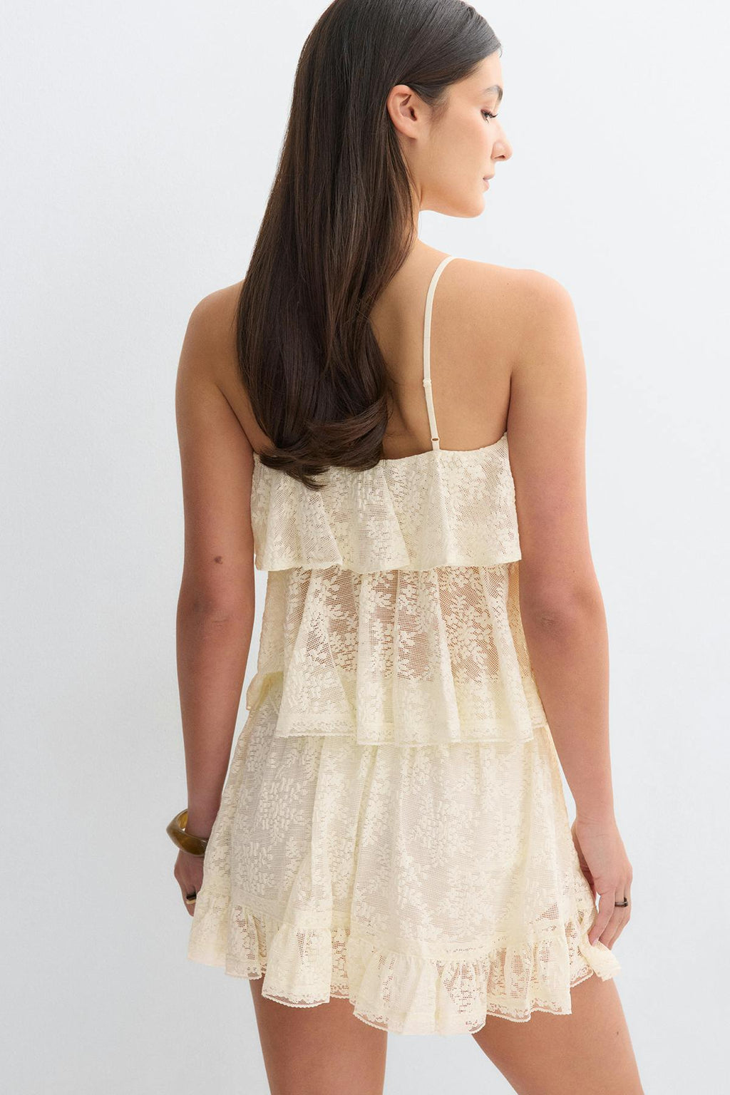 Lace frill singlet