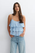 Lace frill singlet