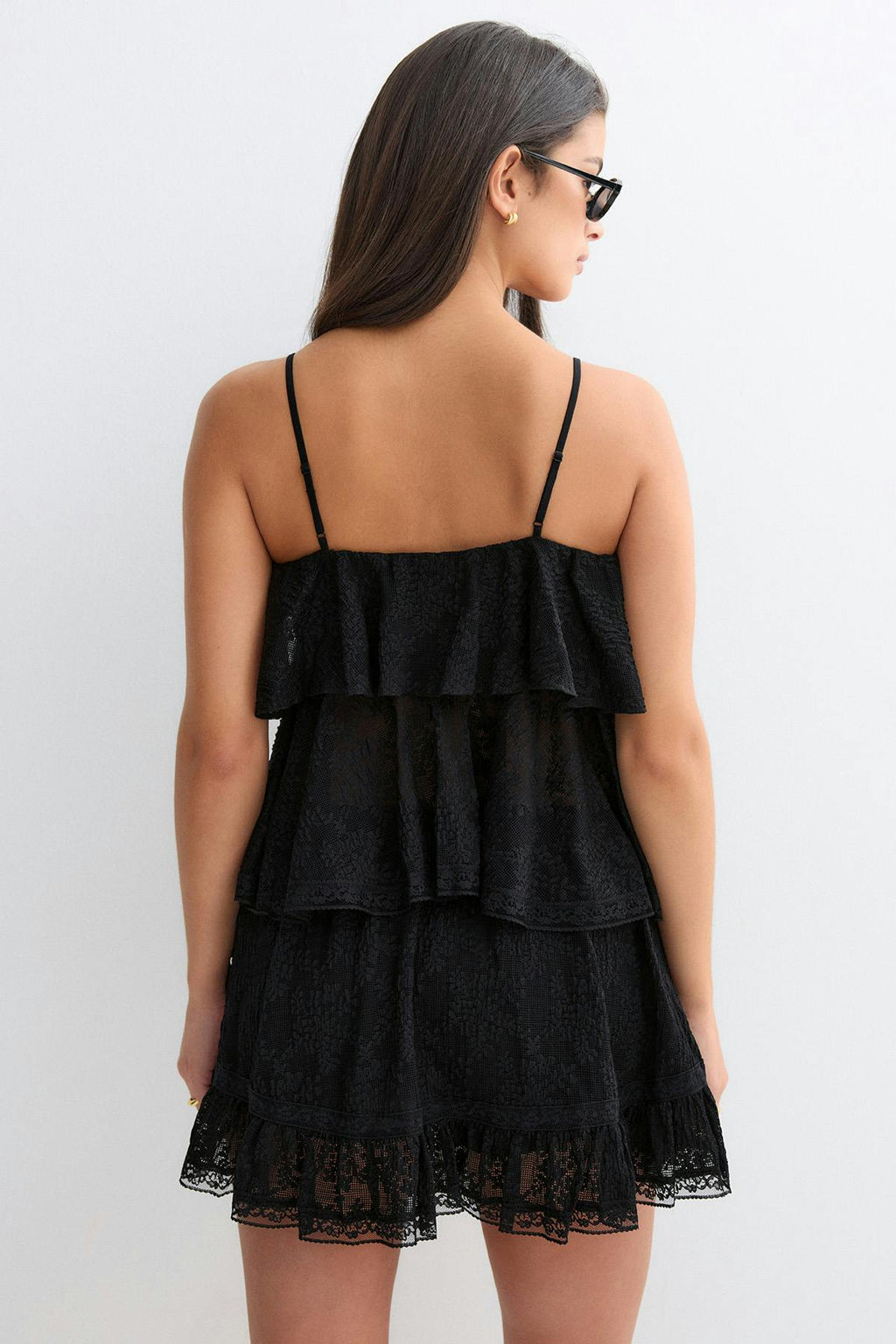 Lace frill singlet