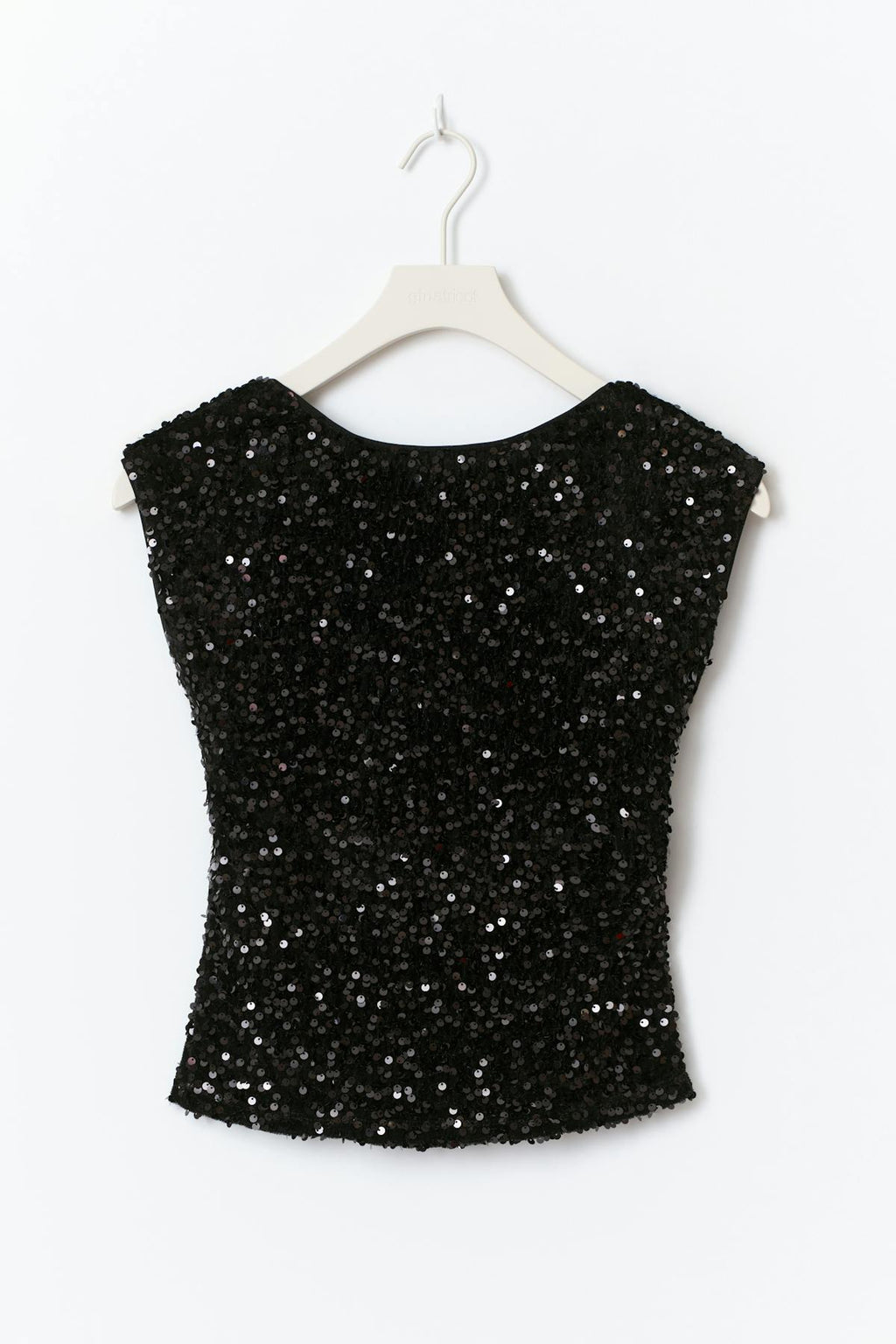 14+ sequin open back top