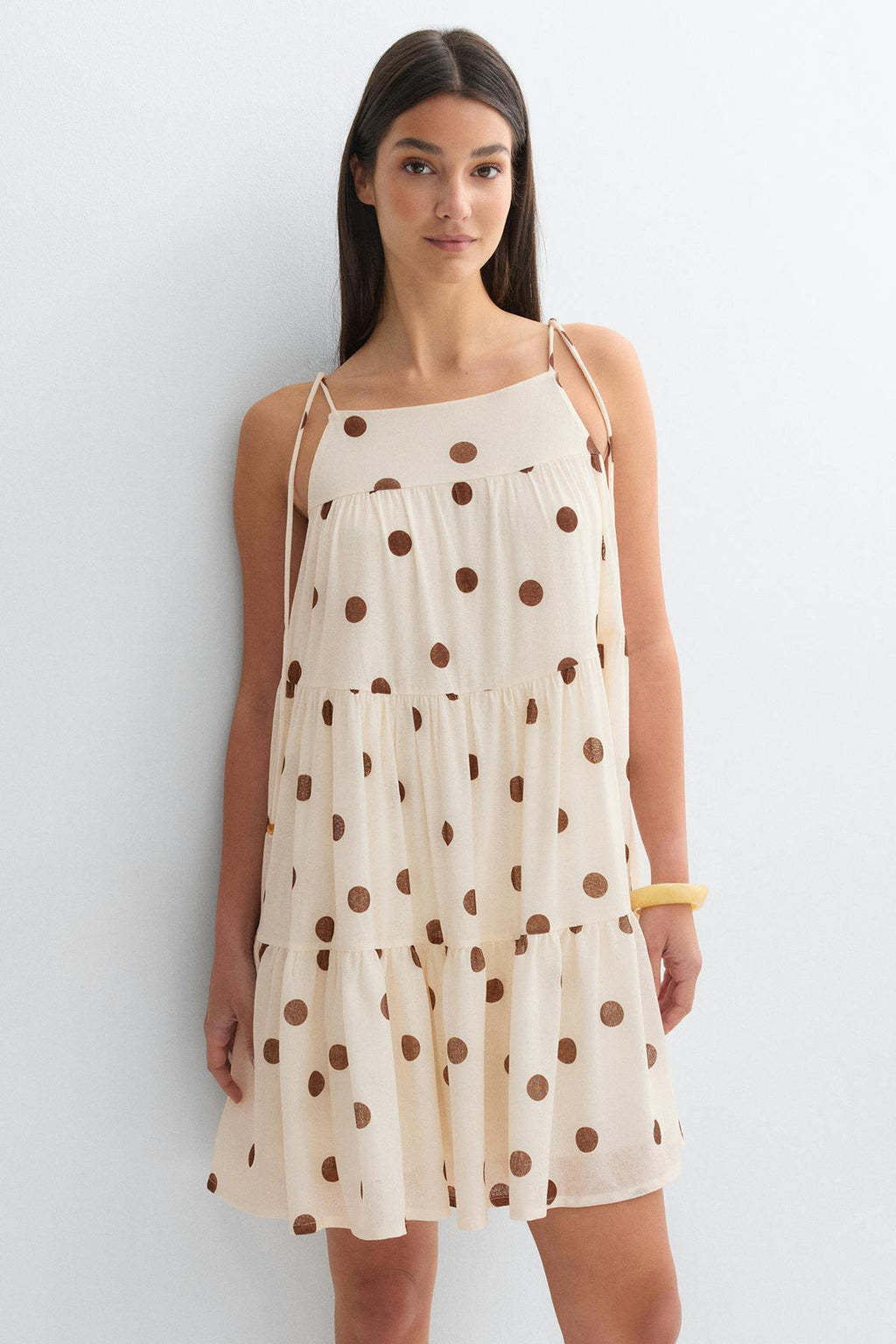 Flowy strap detail dress