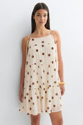 Flowy strap detail dress