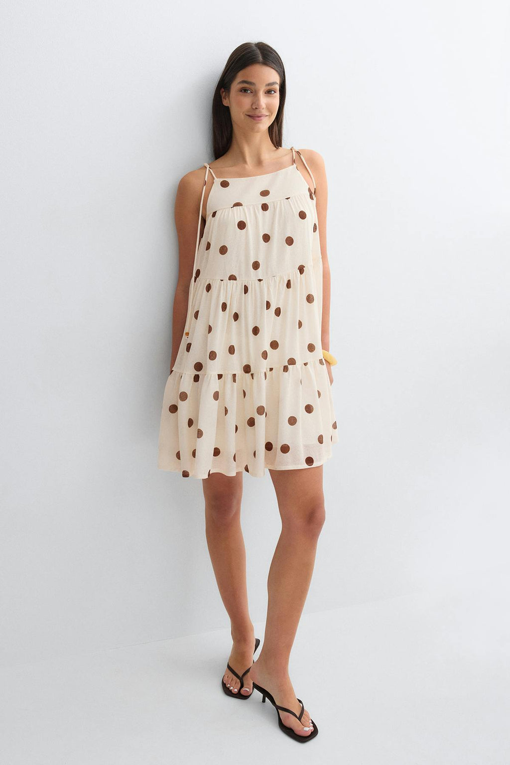 Flowy strap detail dress