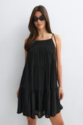 Flowy strap detail dress