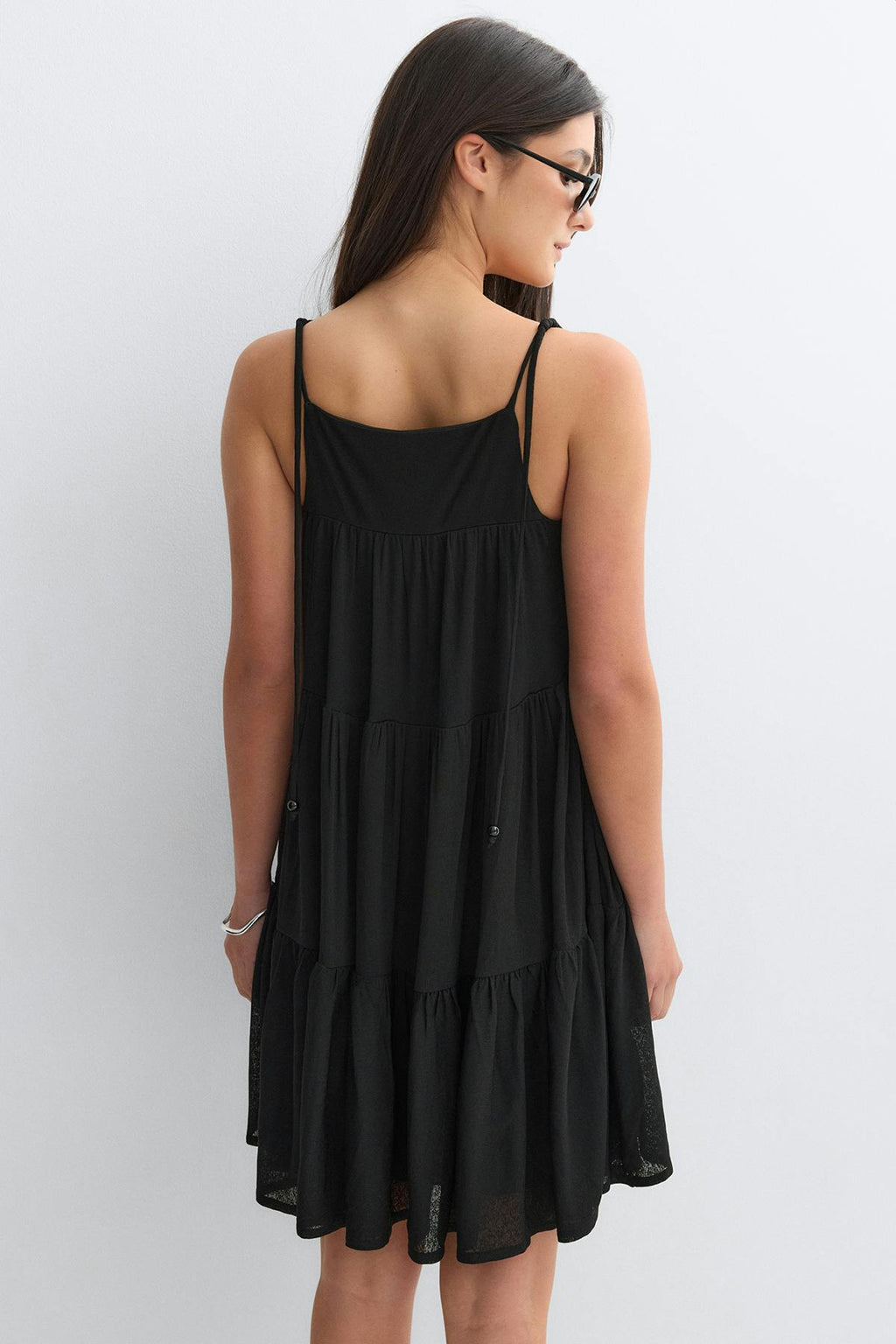 Flowy strap detail dress