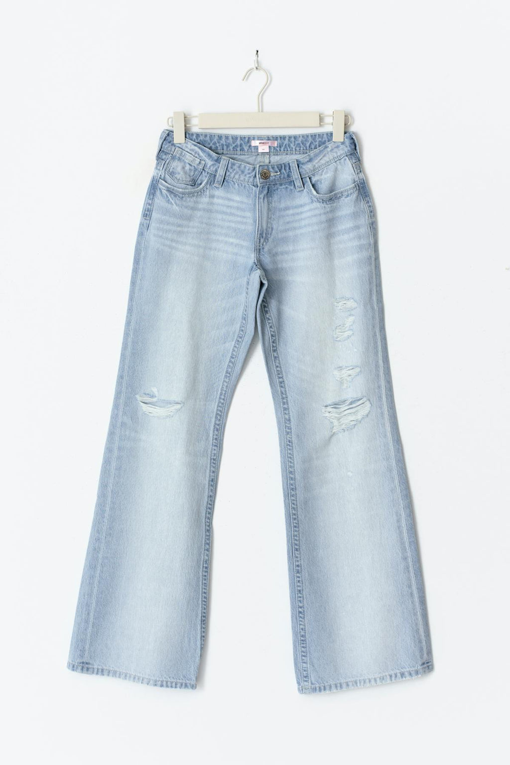 Low waist loose bootcut jeans