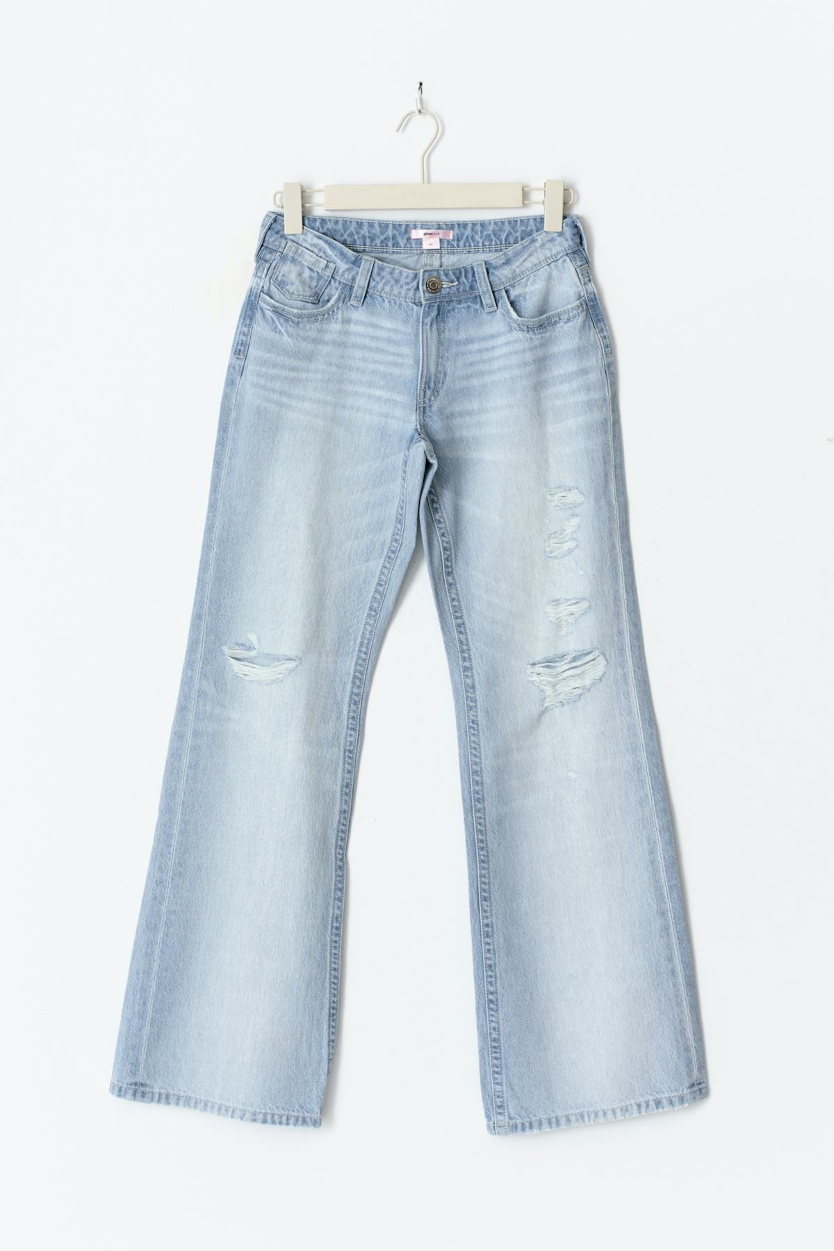 Low waist loose bootcut jeans