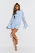 Embroidery mini dress
