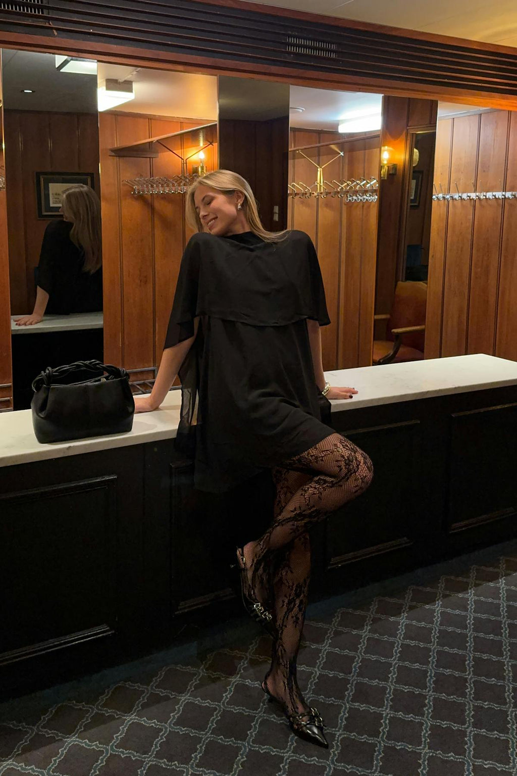 Cape mini dress