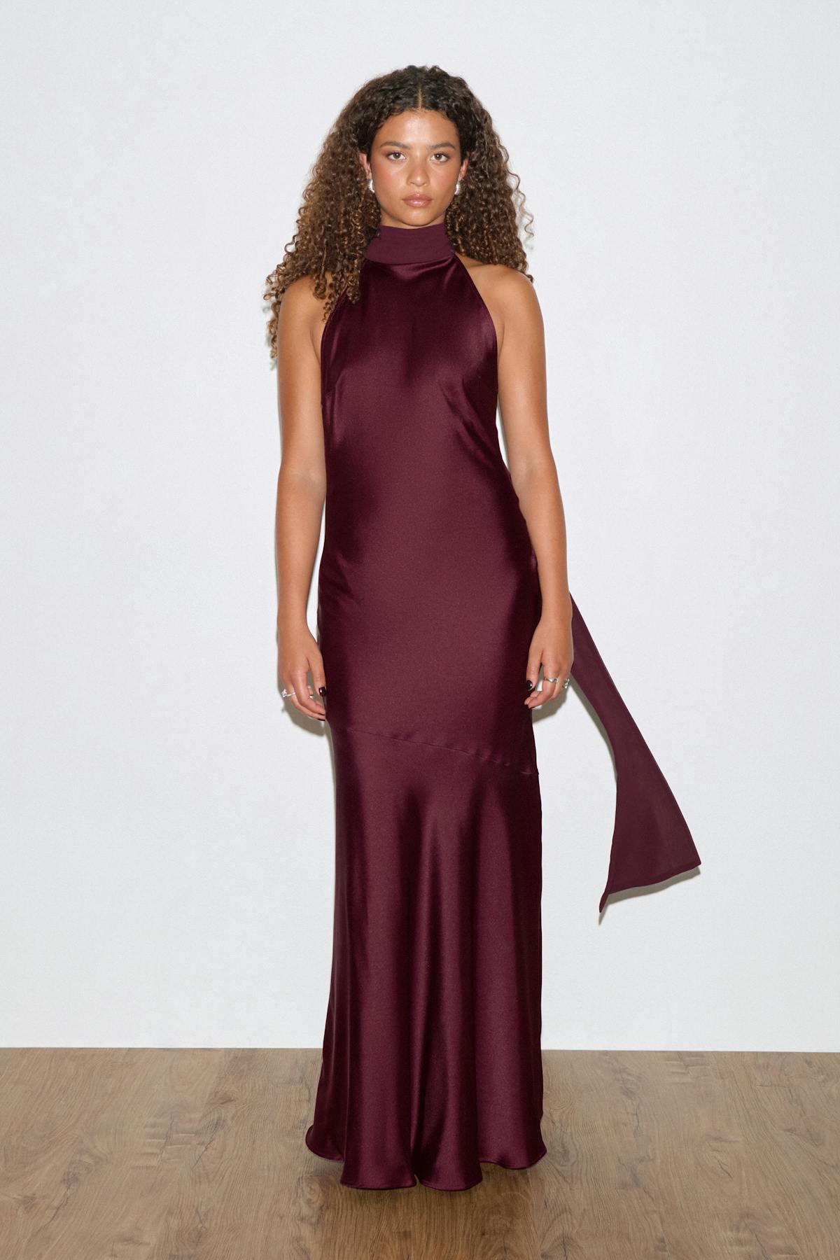 Shawl maxi dress