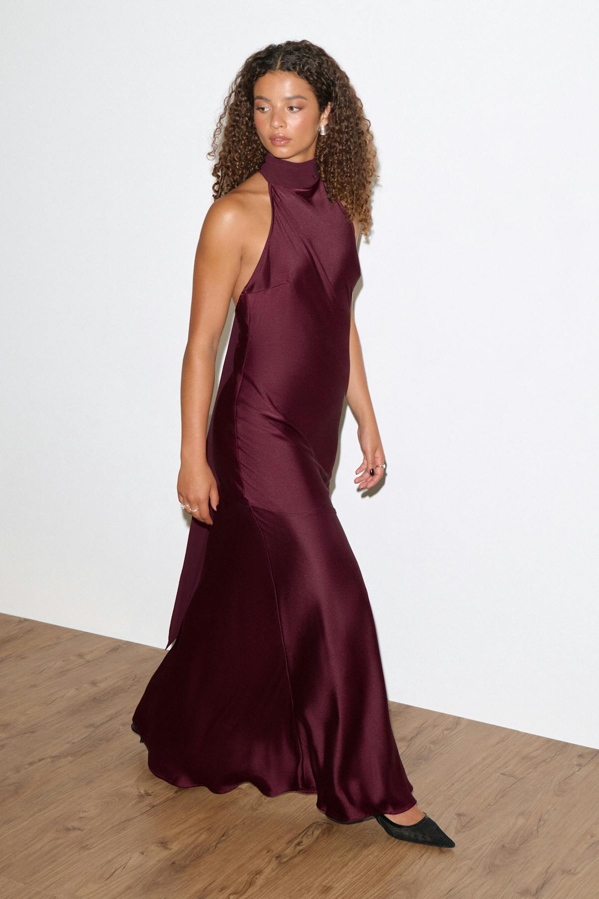 Shawl maxi dress