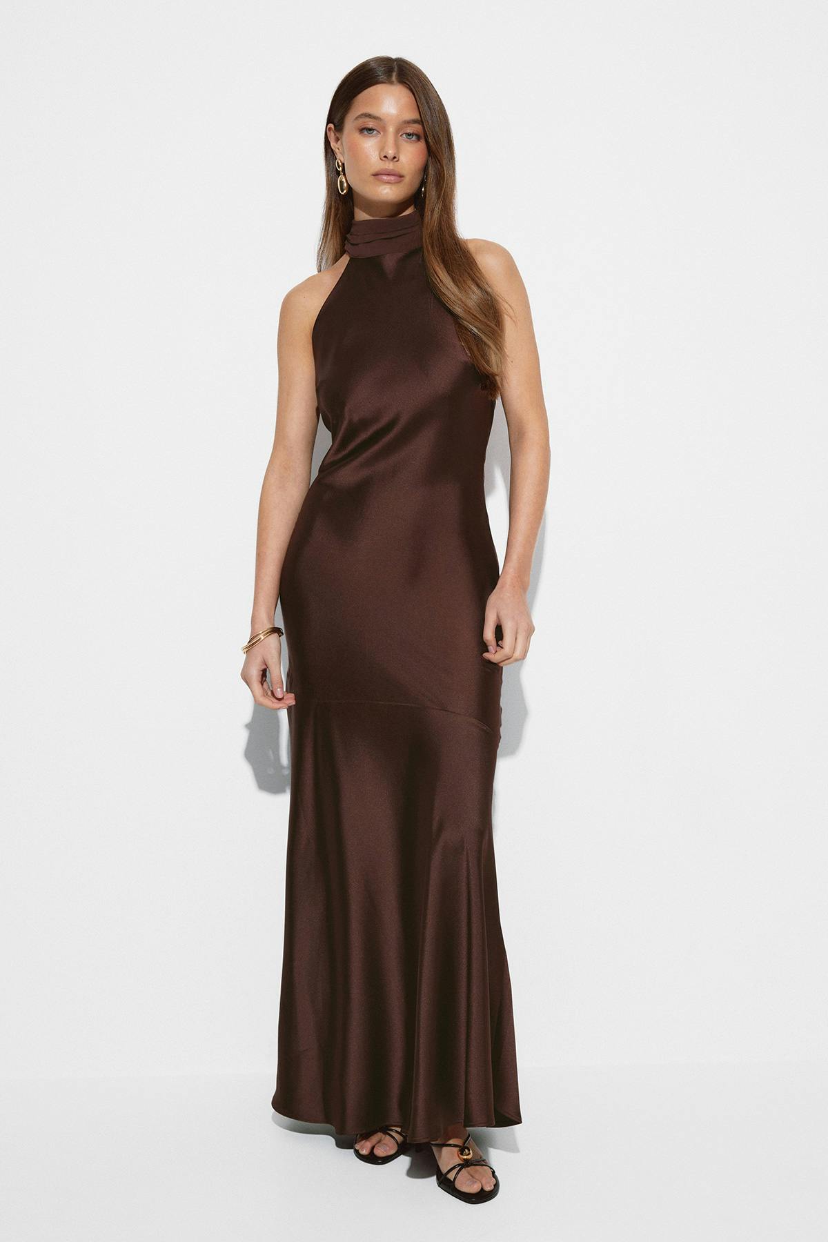 Shawl maxi dress