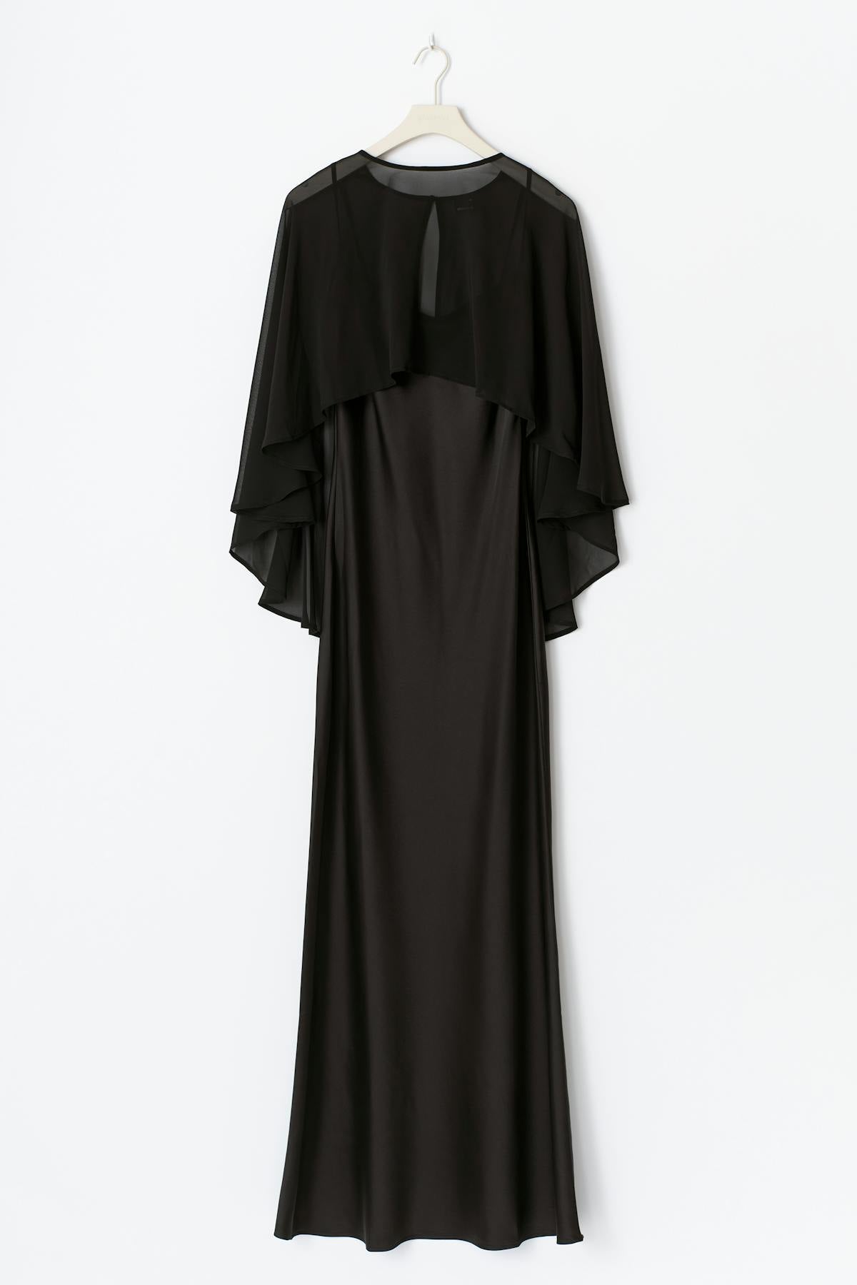 Cape maxi dress