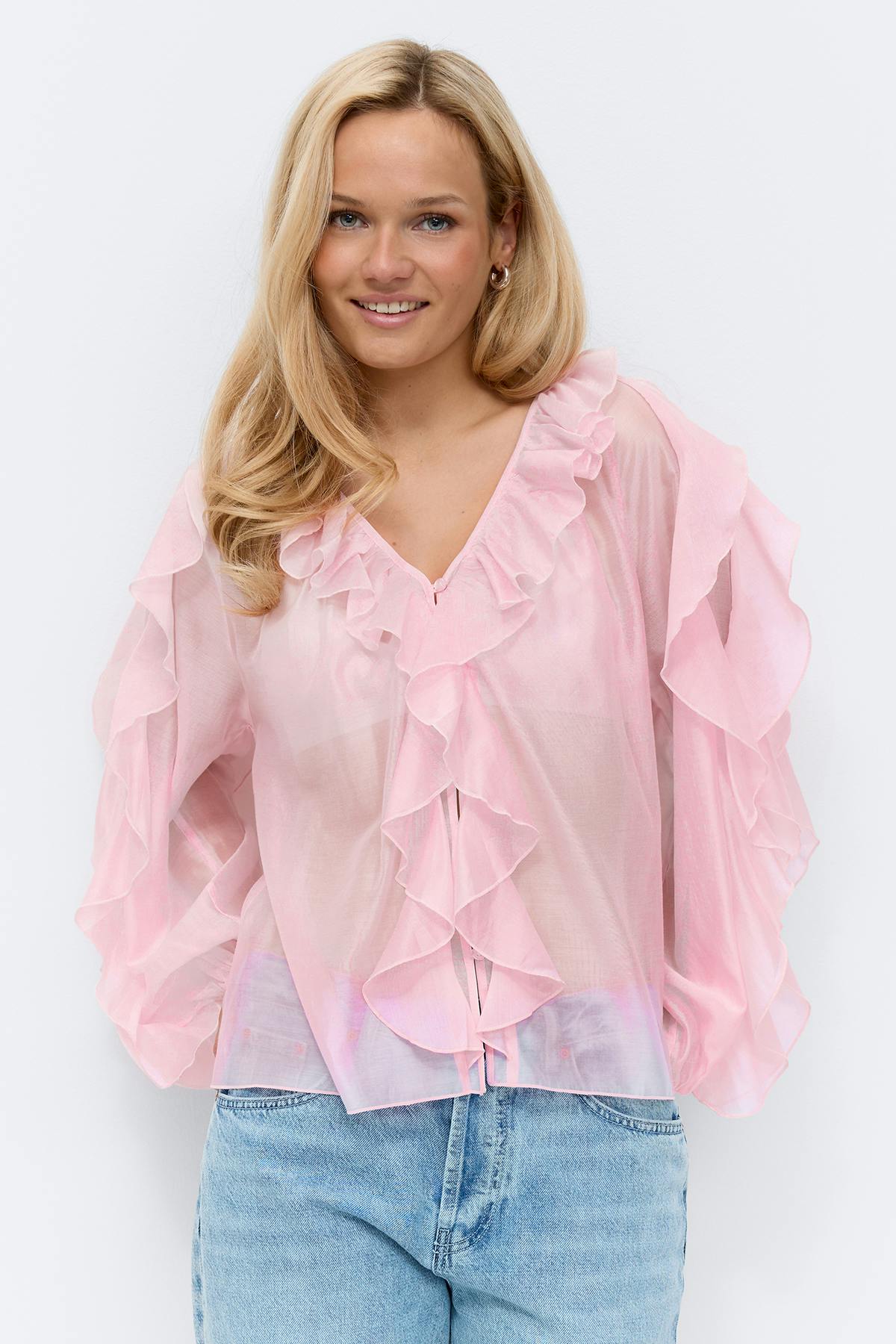 Frill blouse