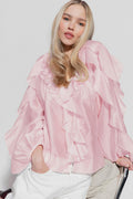 Frill blouse
