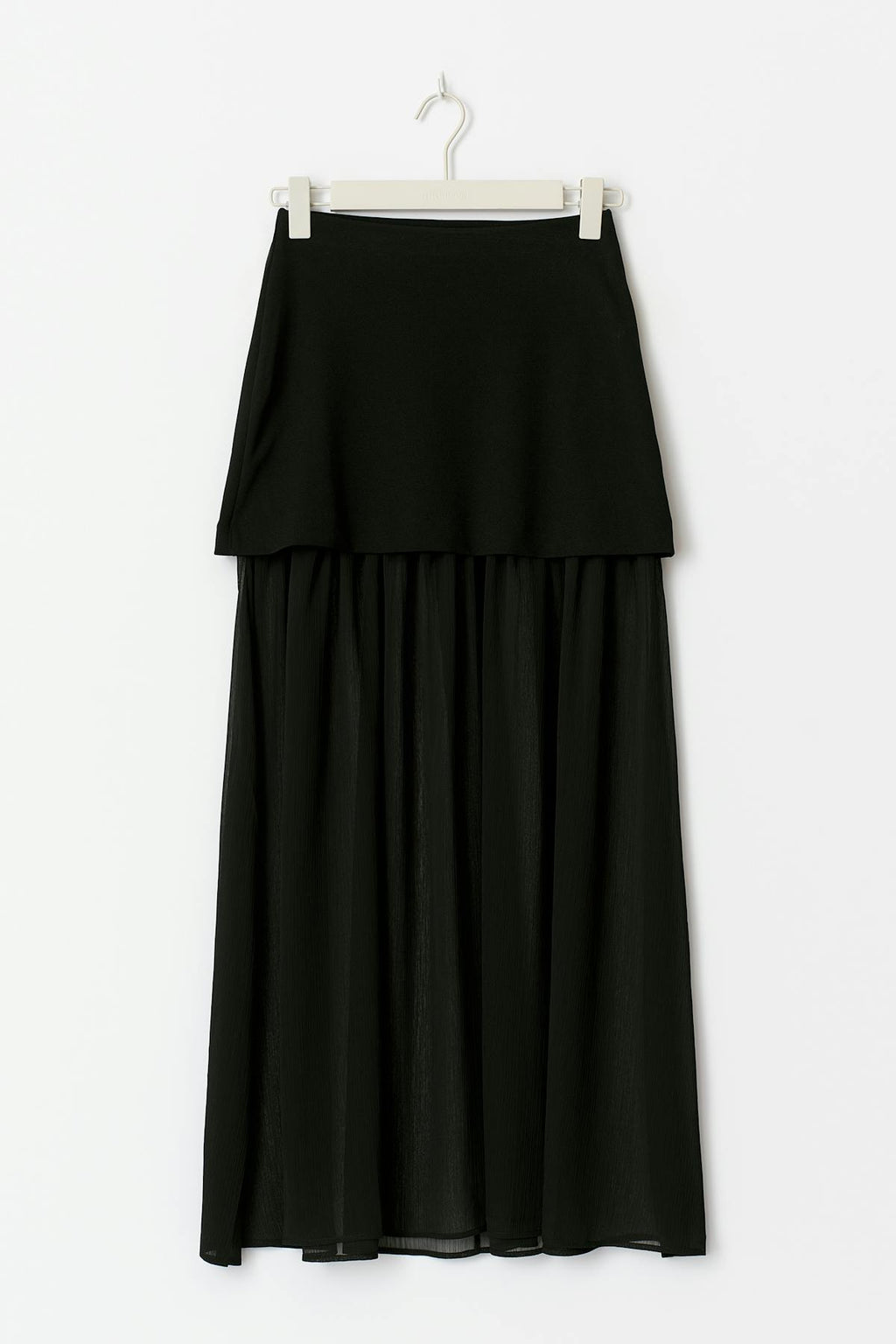 Pleated maxi skirt