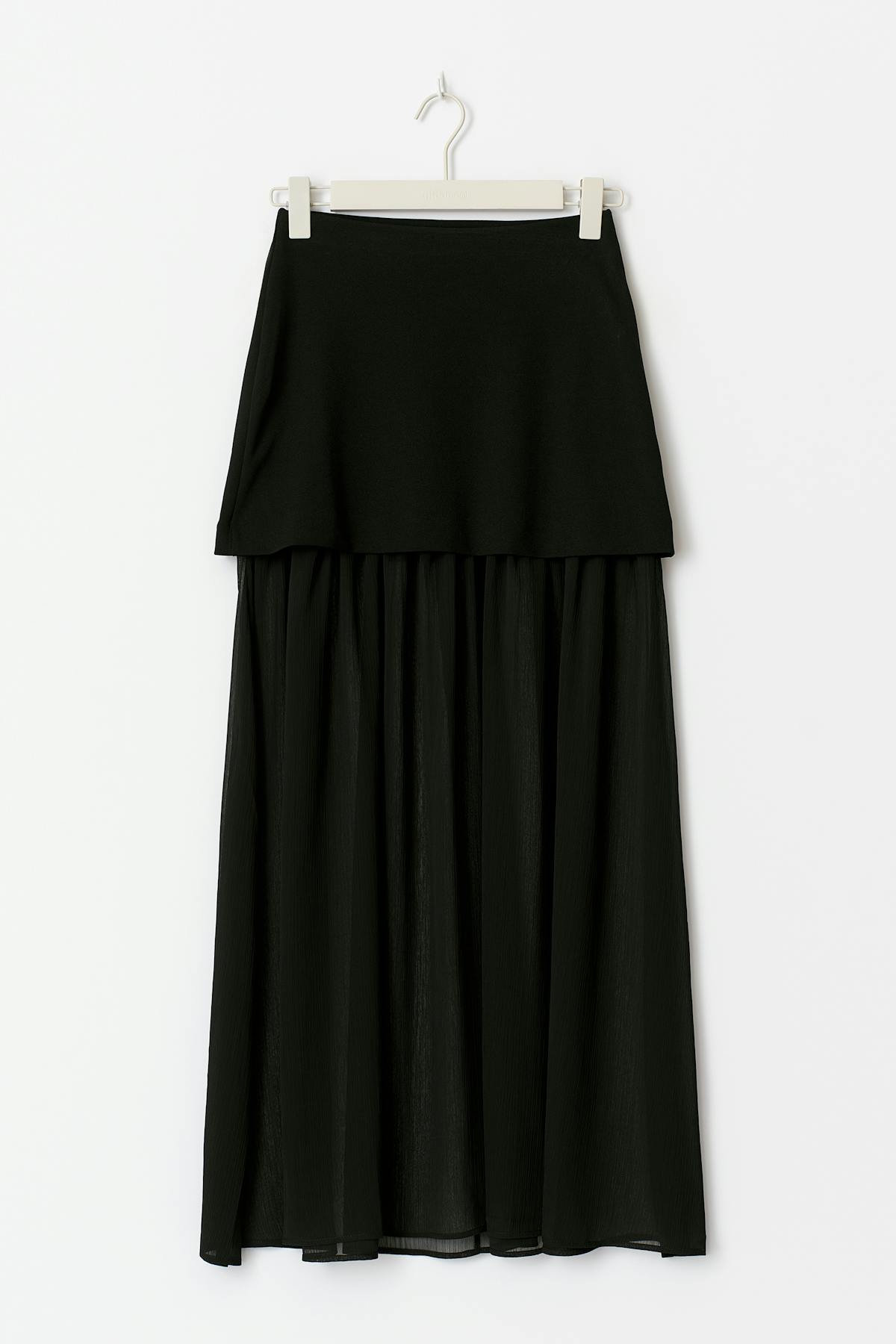 Pleated maxi skirt