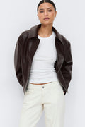 Short pu jacket