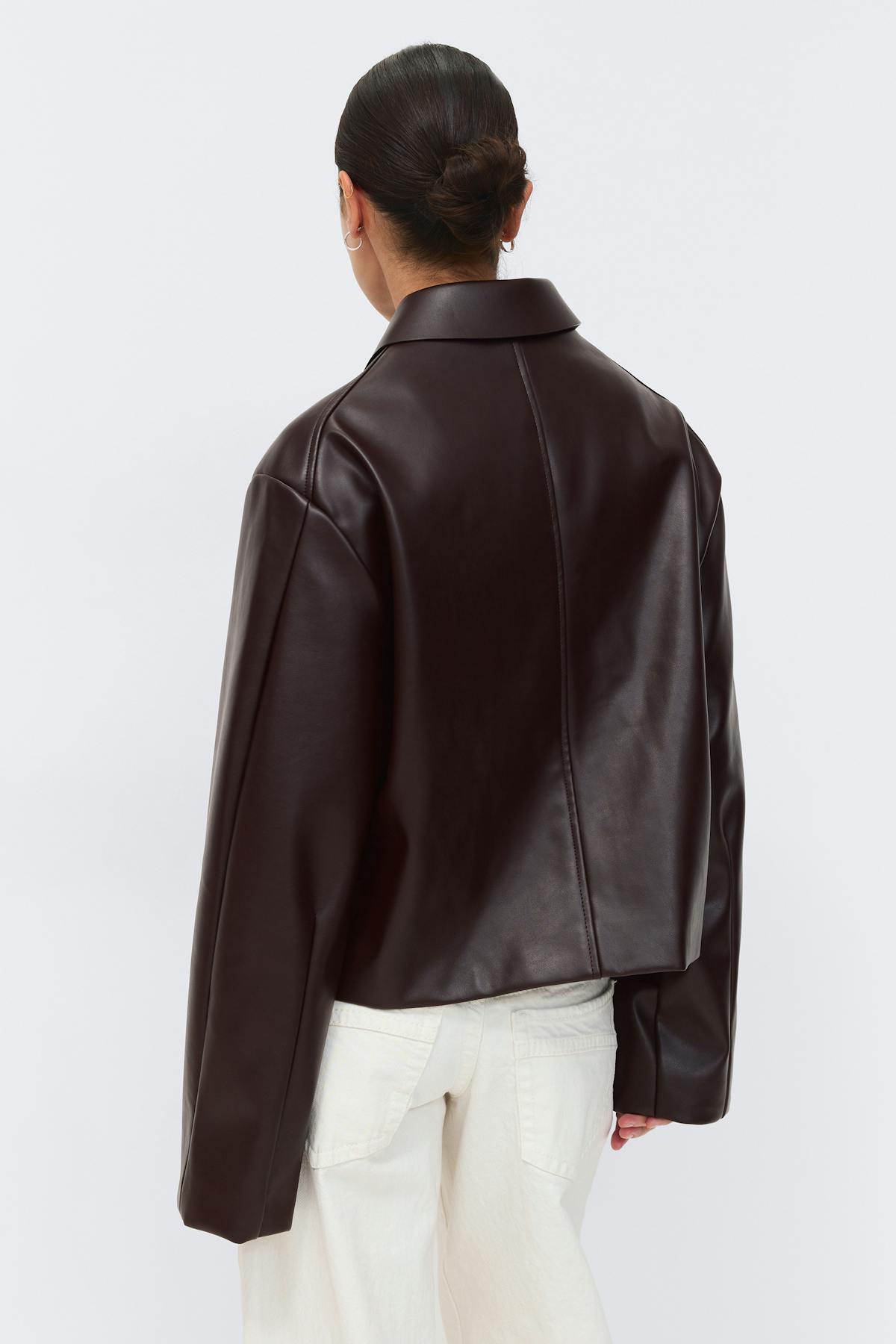 Short pu jacket