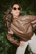 Short pu jacket