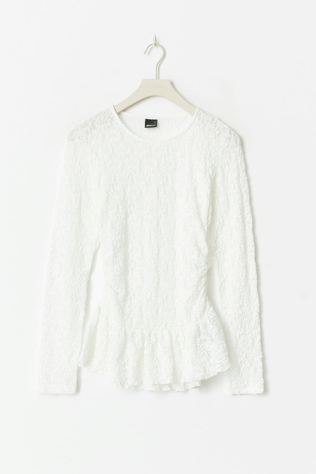 Lace peplum top