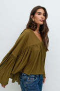 Wide sheer top