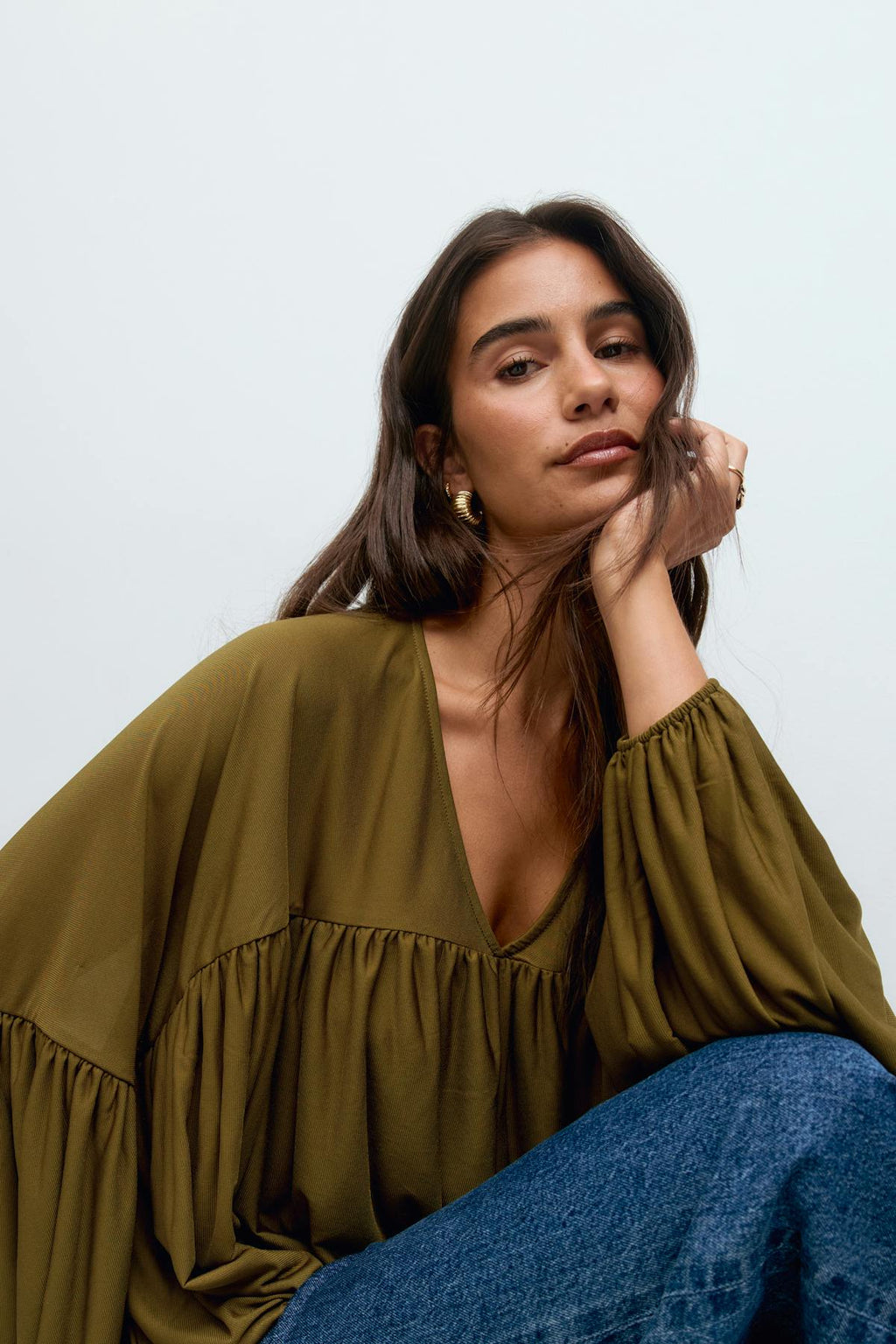 Wide sheer top