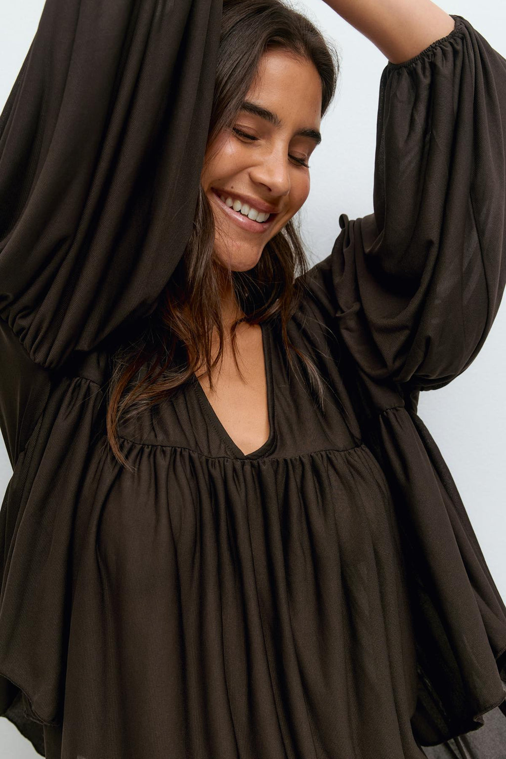 Wide sheer top