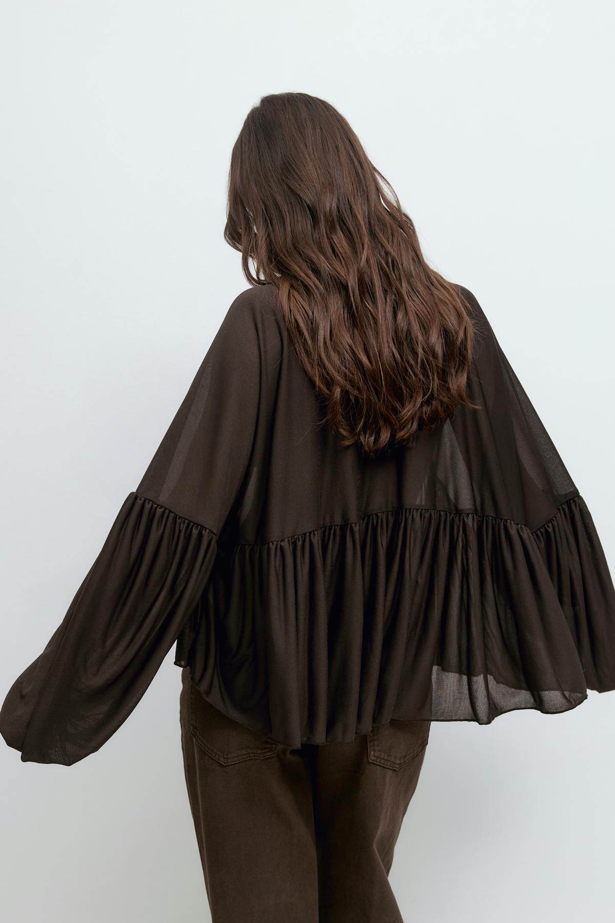 Wide sheer top