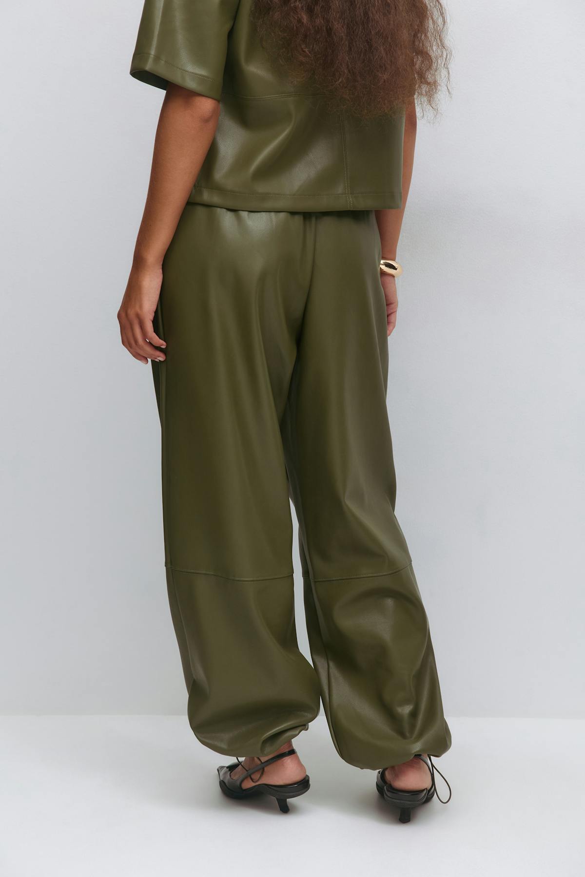 Pu balloon trousers